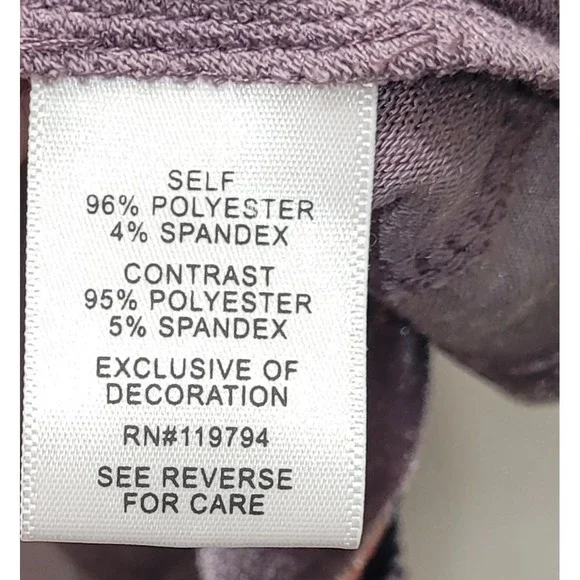 One World Violet Charming Art Purple Paisley Lace Embellished Tunic Top XL - Picture 3 of 15